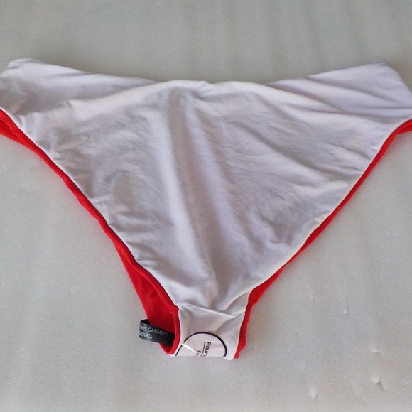 Red High Waist Bikini Bottoms - Picture 7 of 10